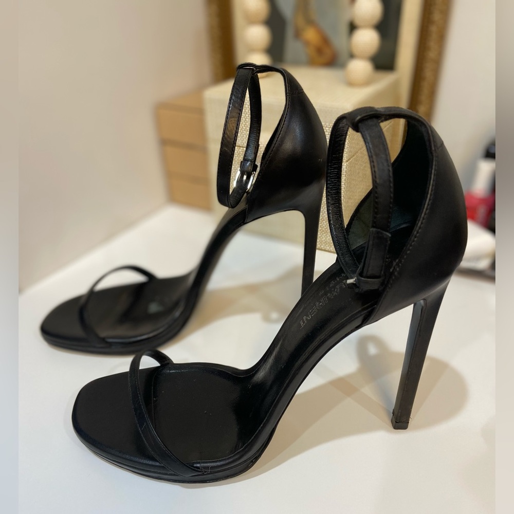 Saint Laurent black stilettos